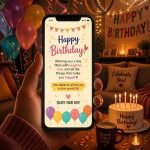 Thankyou for the online birthday