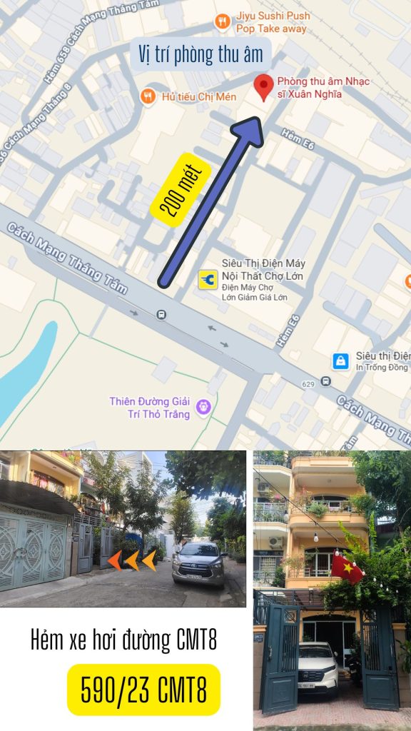địa chỉ phòng thu âm nhạc sĩ Xuân Nghĩa